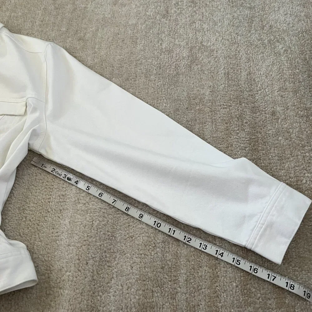 Liverpool White Denim Jeans Jacket 2X - Picture 7 of 12